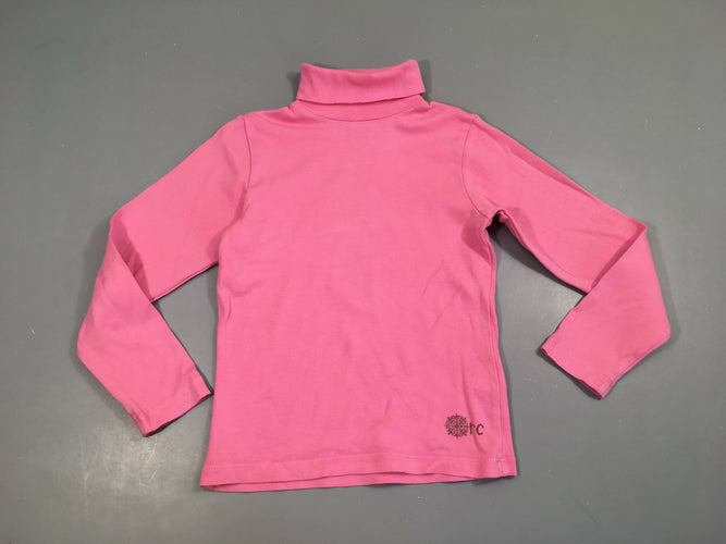 T-shirt m.l col roulé rose, moins cher chez Petit Kiwi