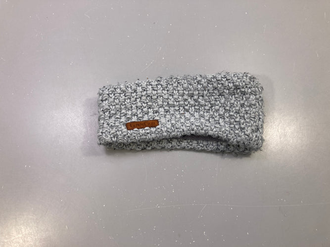 Bandeau tricot gris chiné, doublé polaire, Wed'ze, moins cher chez Petit Kiwi