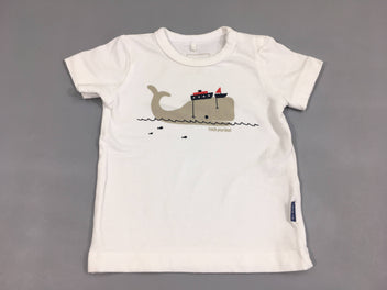 T-shirt m.c blanc baleine