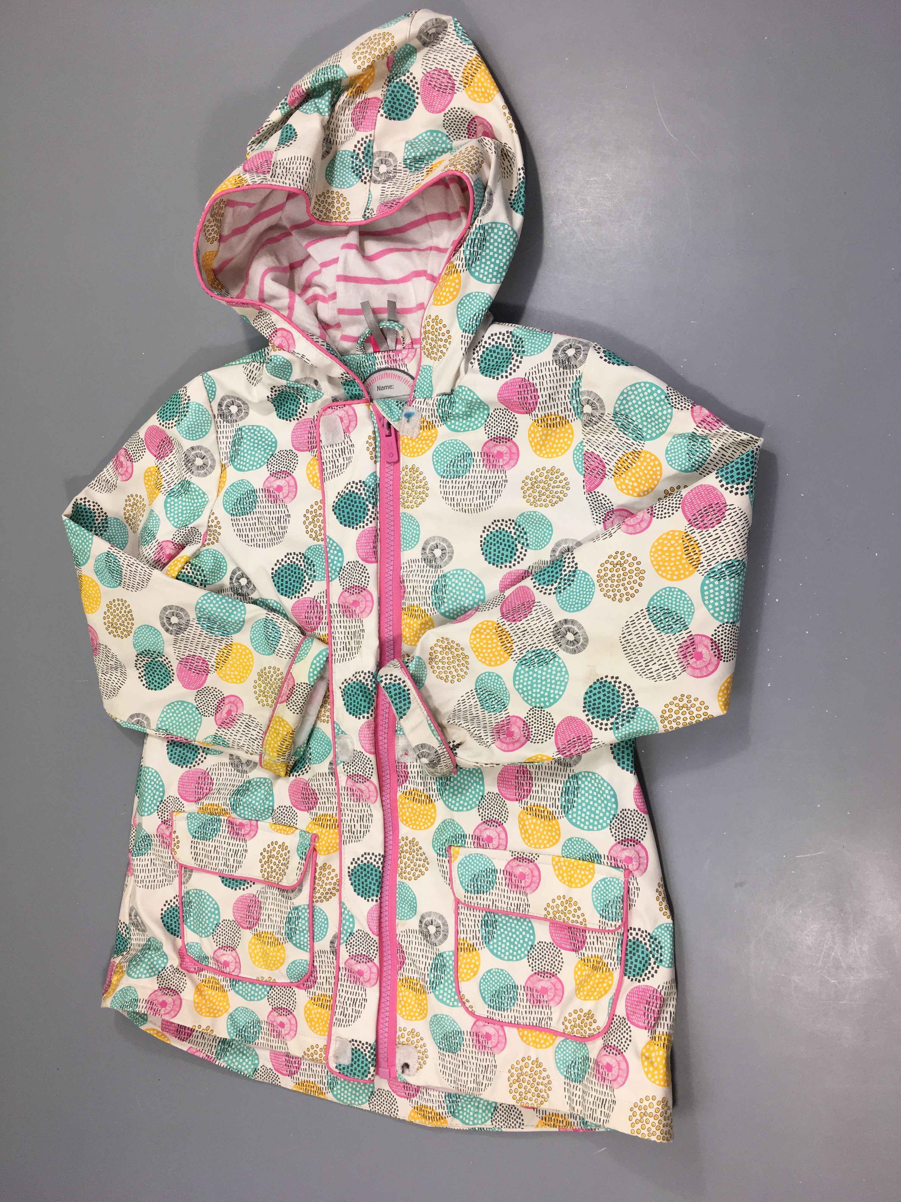 Ciré écru ronds couleur