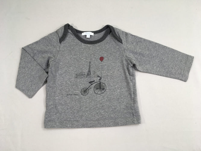 T-shirt m.l gris vélo, moins cher chez Petit Kiwi