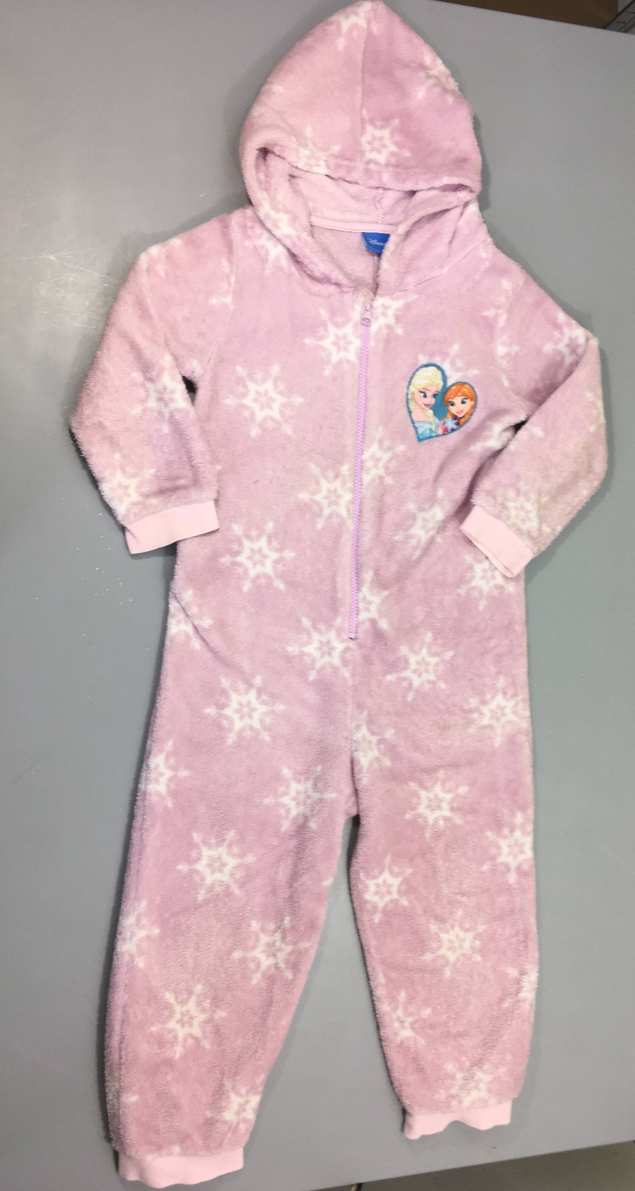 Gilet zippé velours rose à capuche Reine des neiges