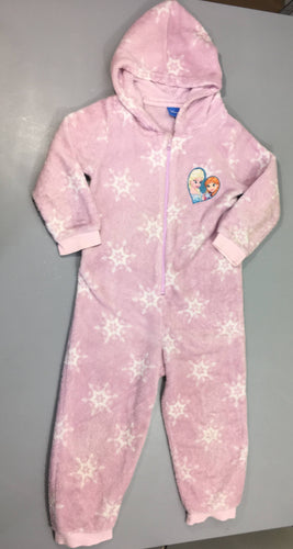Gilet zippé velours rose à capuche Reine des neiges, moins cher chez Petit Kiwi