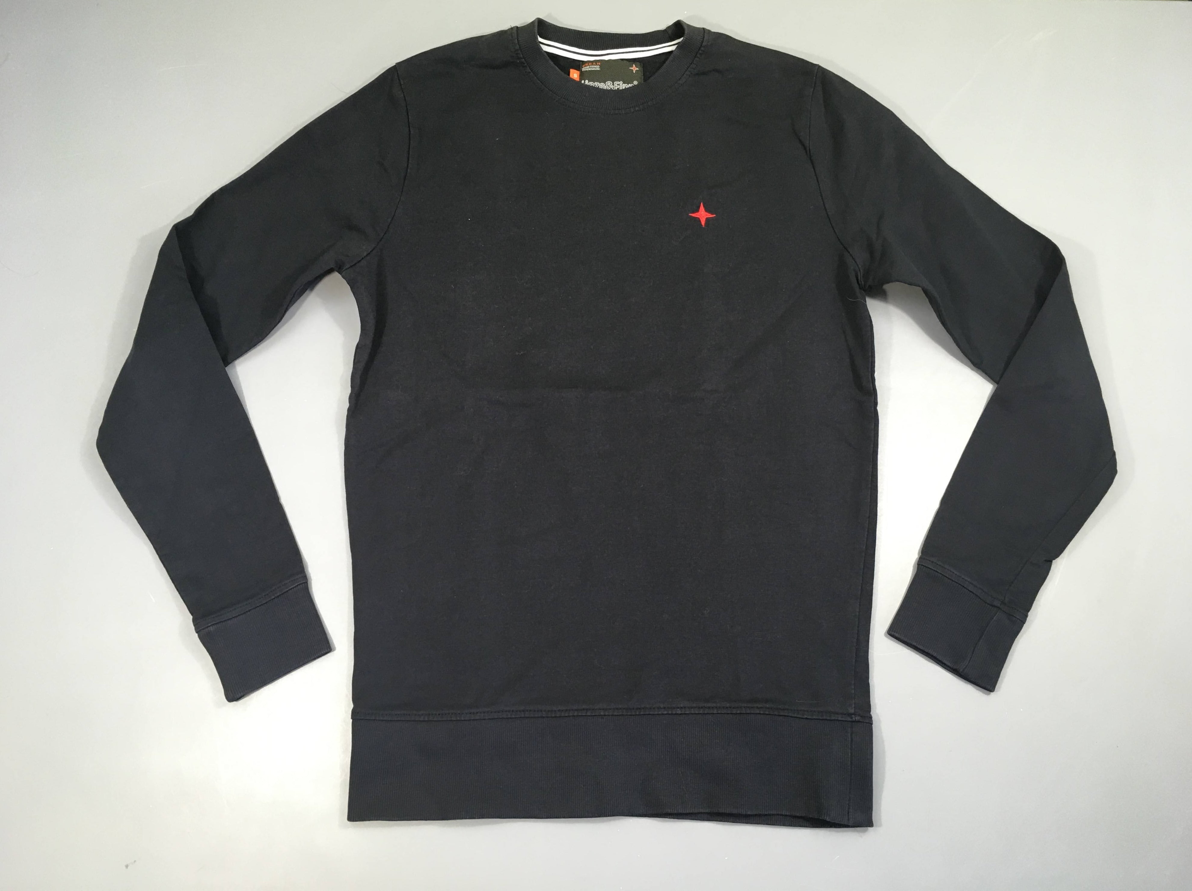 Sweat fin bleu marine étoile brodées, Haze&Finn