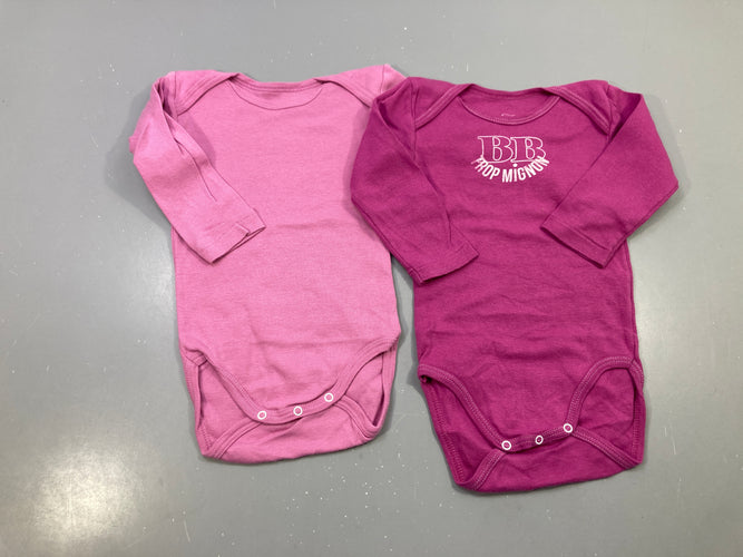 2 Bodies m.l roses BB, moins cher chez Petit Kiwi