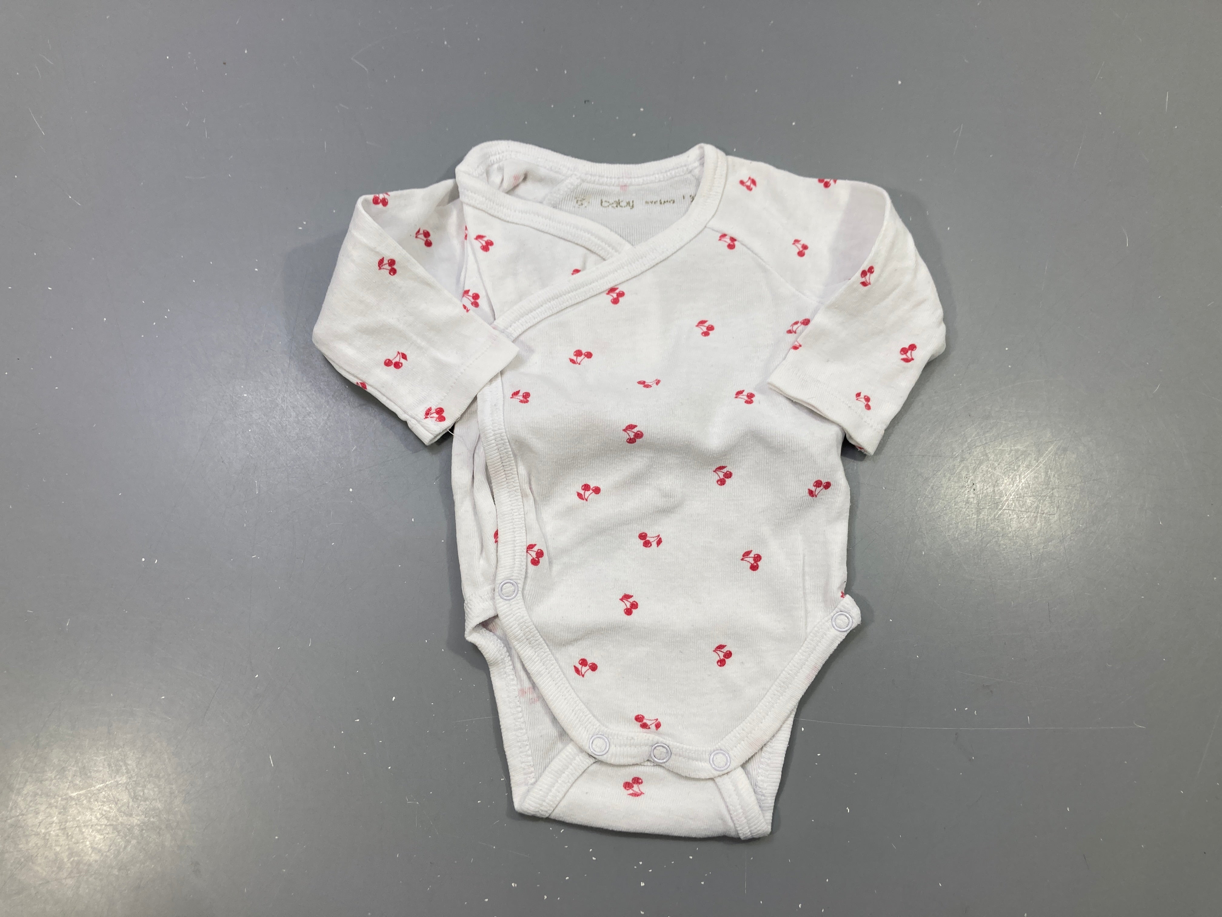 Body m.l blanc cerises