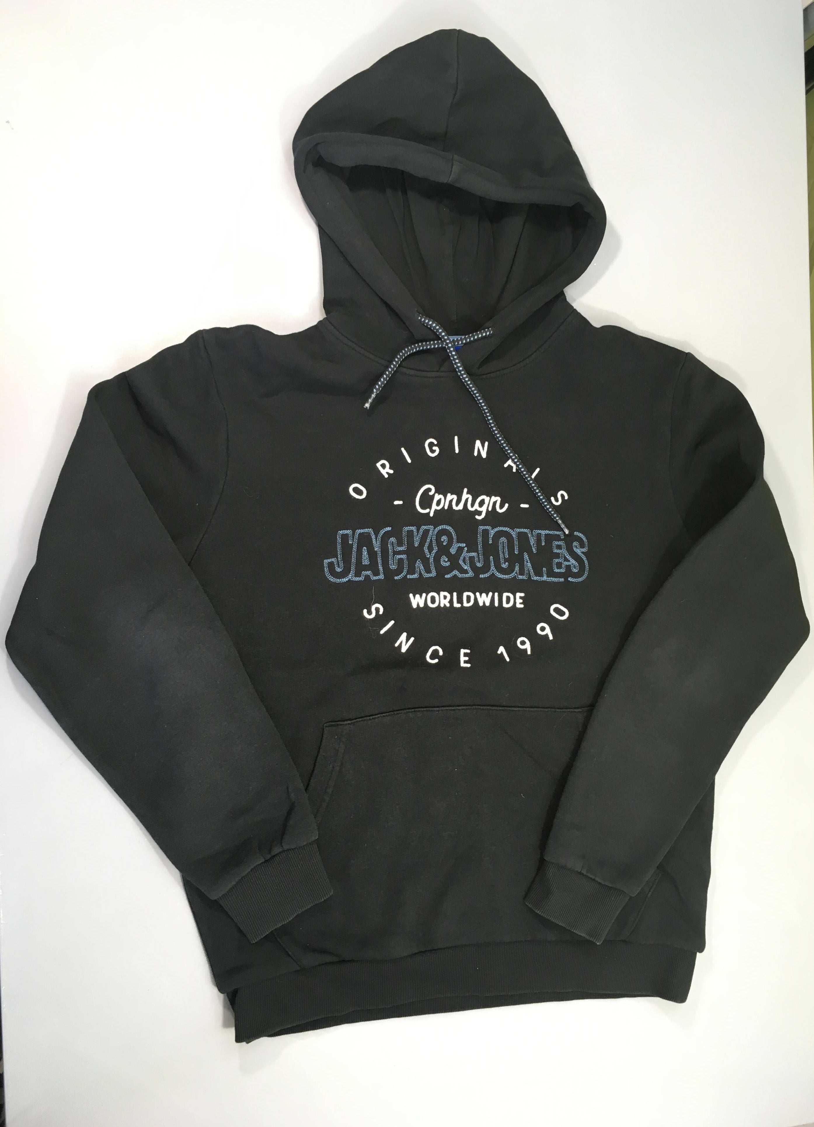 Sweat à capuche noir Worldwide