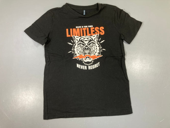 T-shirt m.c noir Tigre Limitless, moins cher chez Petit Kiwi