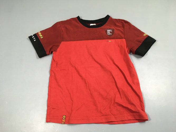 T-shirt m.c rouge belgium, moins cher chez Petit Kiwi