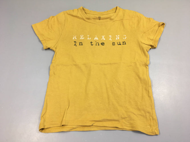 T-shirt m.c ocre, relaxing, moins cher chez Petit Kiwi