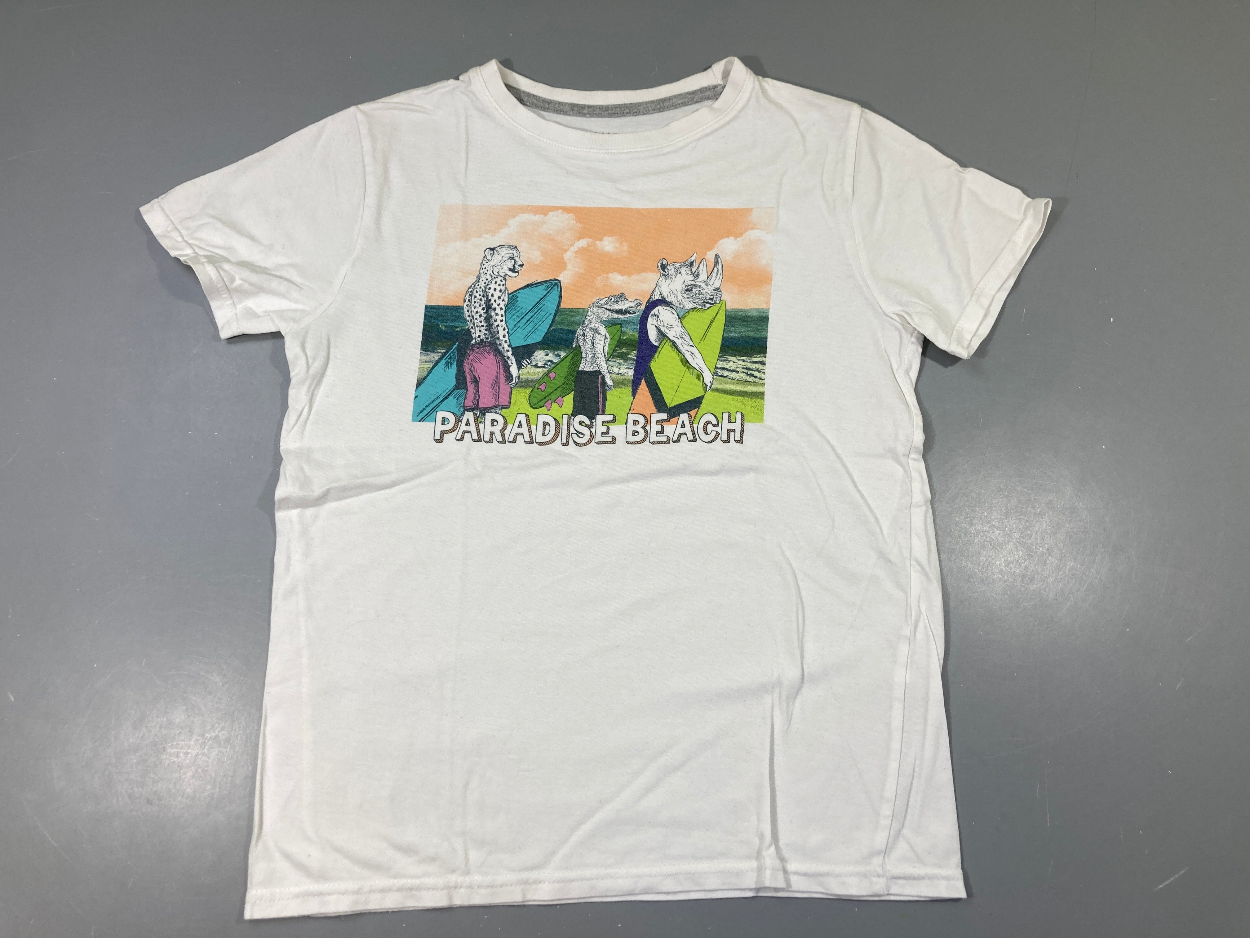T-shirt m.c blanc Paradise Beach