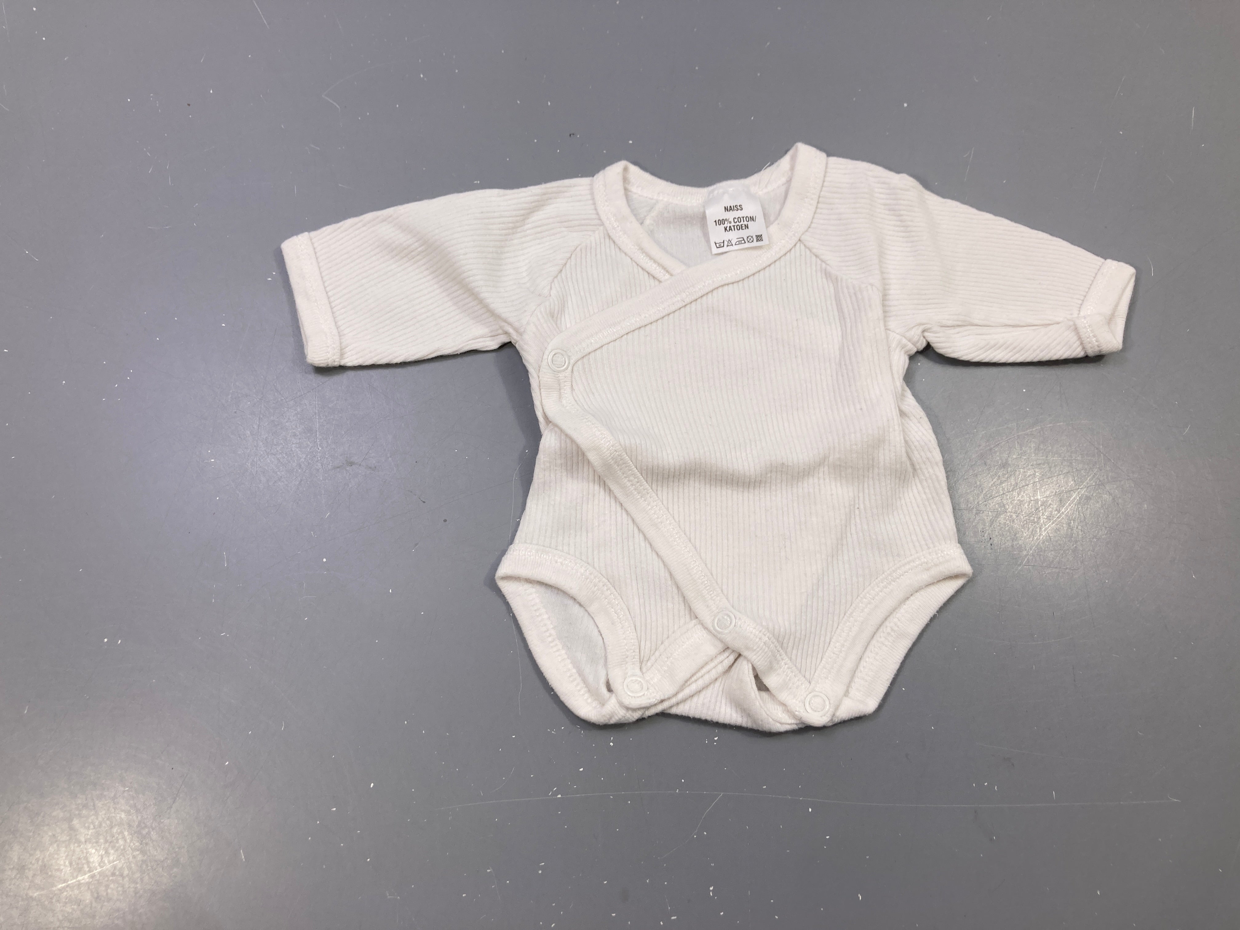 Body m.l blanc côtelé