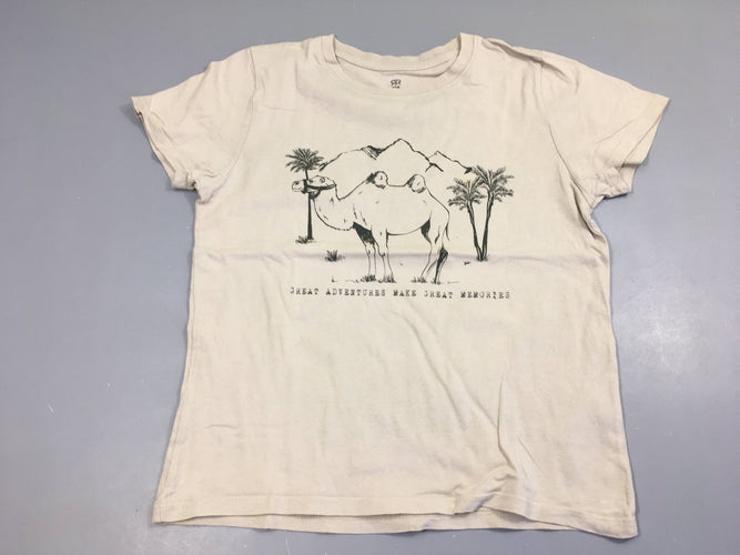 T-shirt m.c beige, chameau, moins cher chez Petit Kiwi