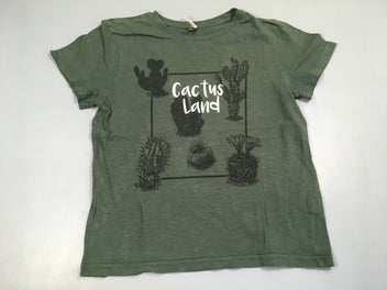 T-shirt m.c vert foncé, cactus