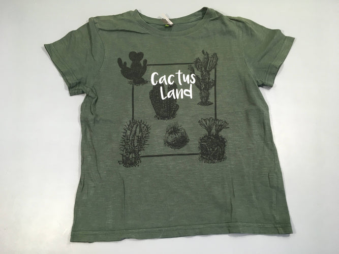 T-shirt m.c vert foncé, cactus, moins cher chez Petit Kiwi