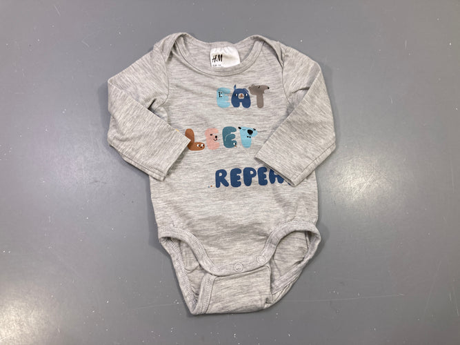 Body m.l gris chiné Sleep, moins cher chez Petit Kiwi