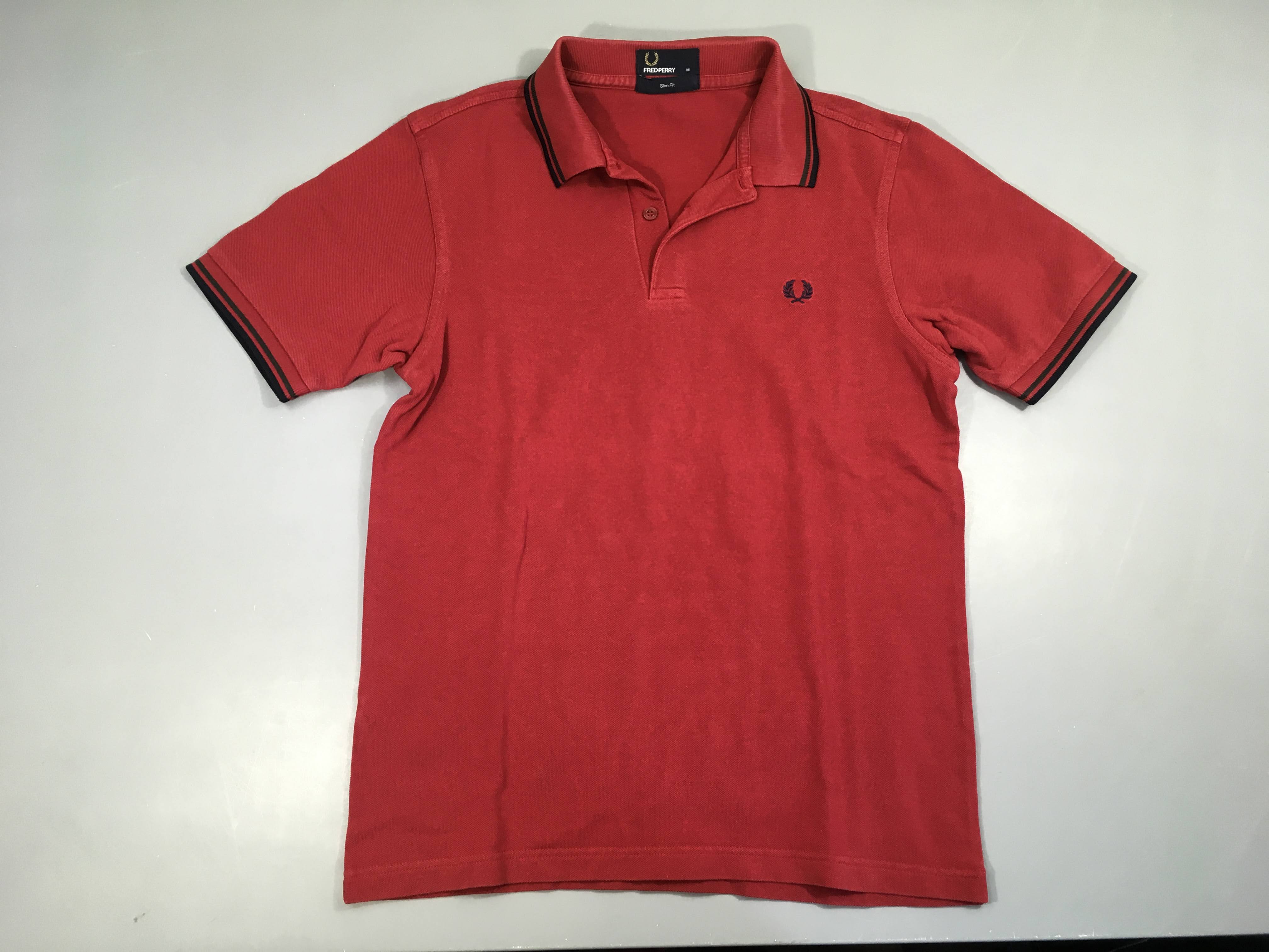 Polo m.c bordeaux Slim Fit Fred Perr.y