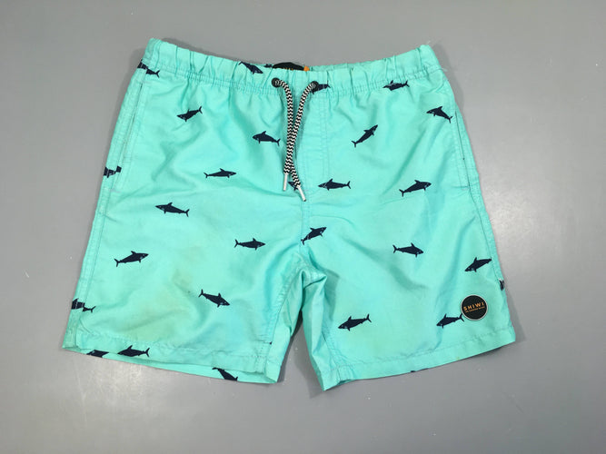 Maillot short bleu requins, Shiwi, moins cher chez Petit Kiwi