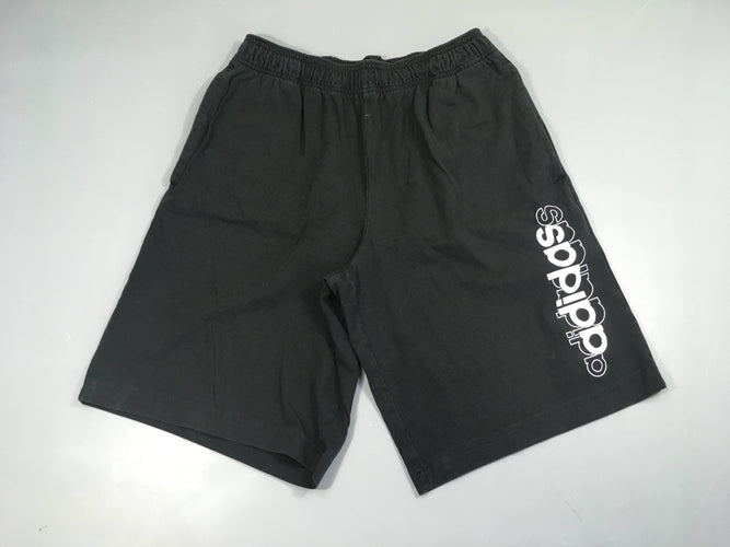 Bermuda molleton noir Adidas, moins cher chez Petit Kiwi