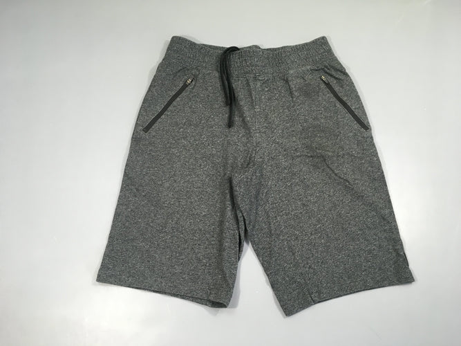 Bermuda gris chiné, moins cher chez Petit Kiwi