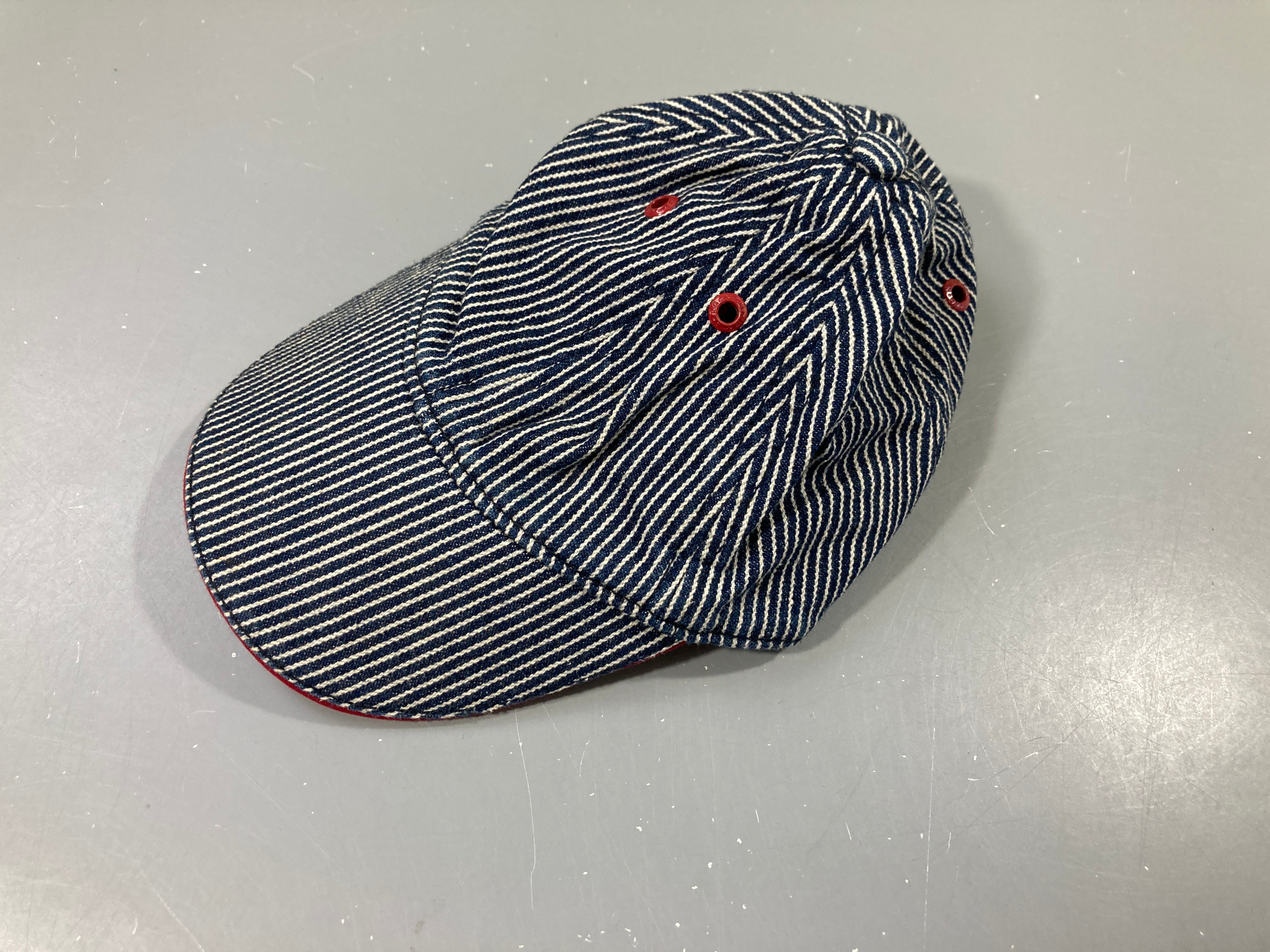 Casquette ligne bleu/blanc, 49cm