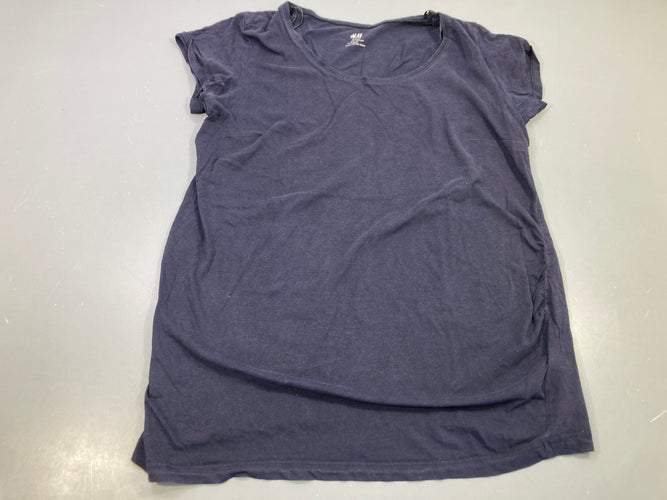 T-shirt m.c de grossesse bleu marine, moins cher chez Petit Kiwi