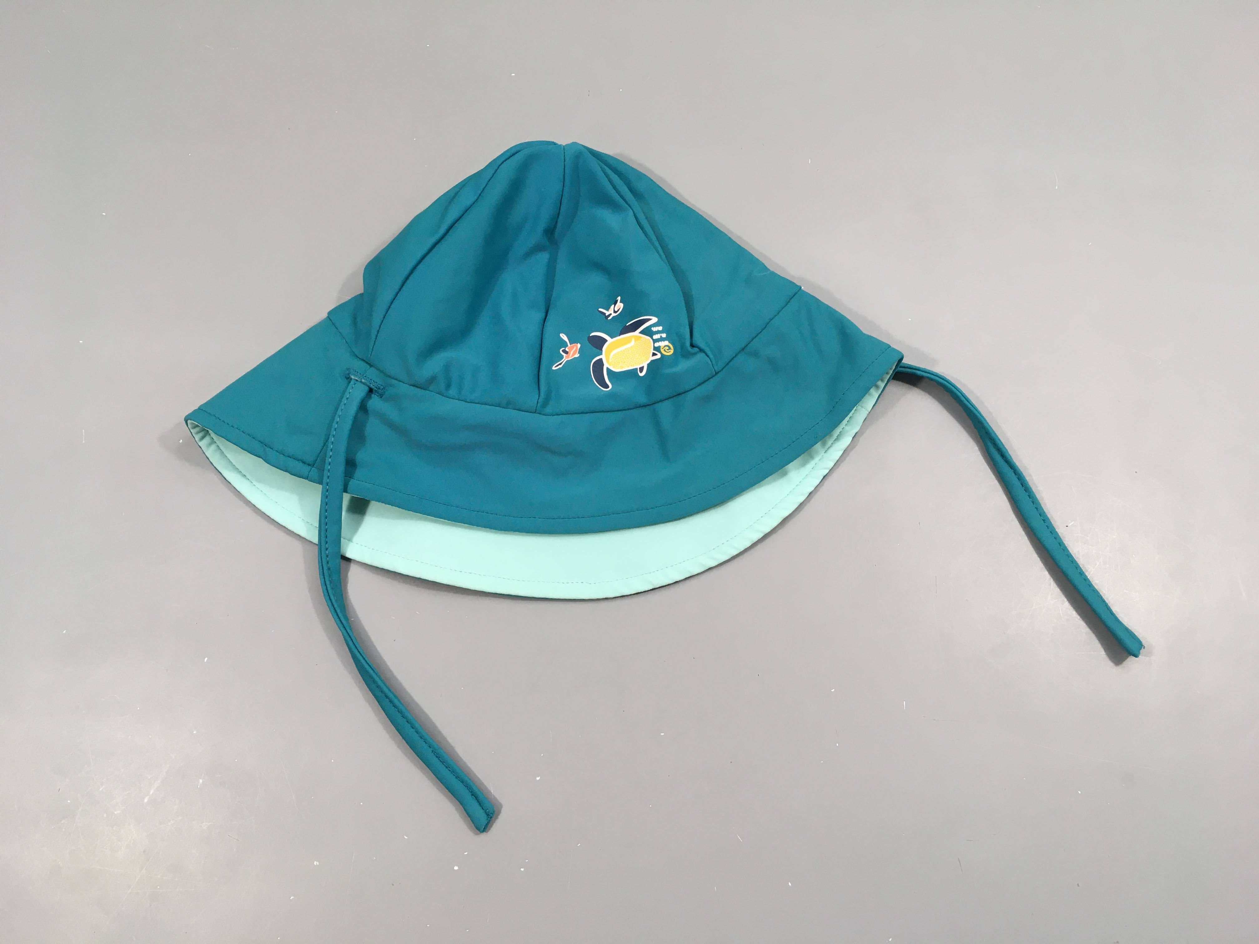 Chapeau anti-Uv couvrant bleu, 46cm