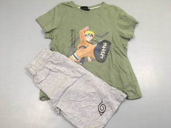 Pyjashort 2 pcs kaki et gris clair , NARUTO