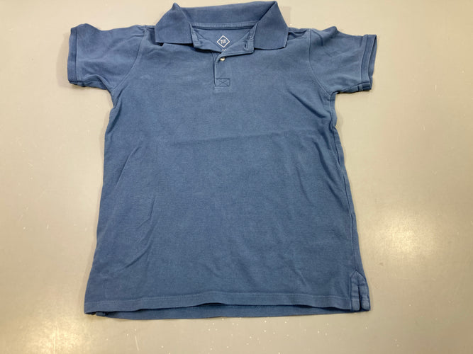 Polo m.c  bleu, moins cher chez Petit Kiwi
