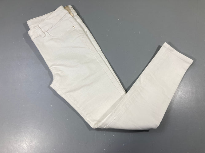 Jeans Blanc skinny, moins cher chez Petit Kiwi