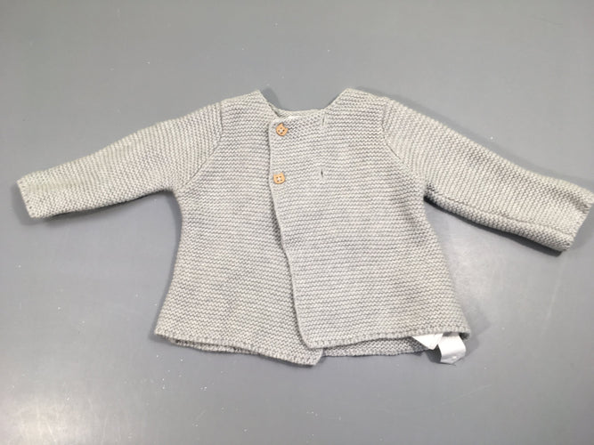 Gilet tricot coton/laine, moins cher chez Petit Kiwi