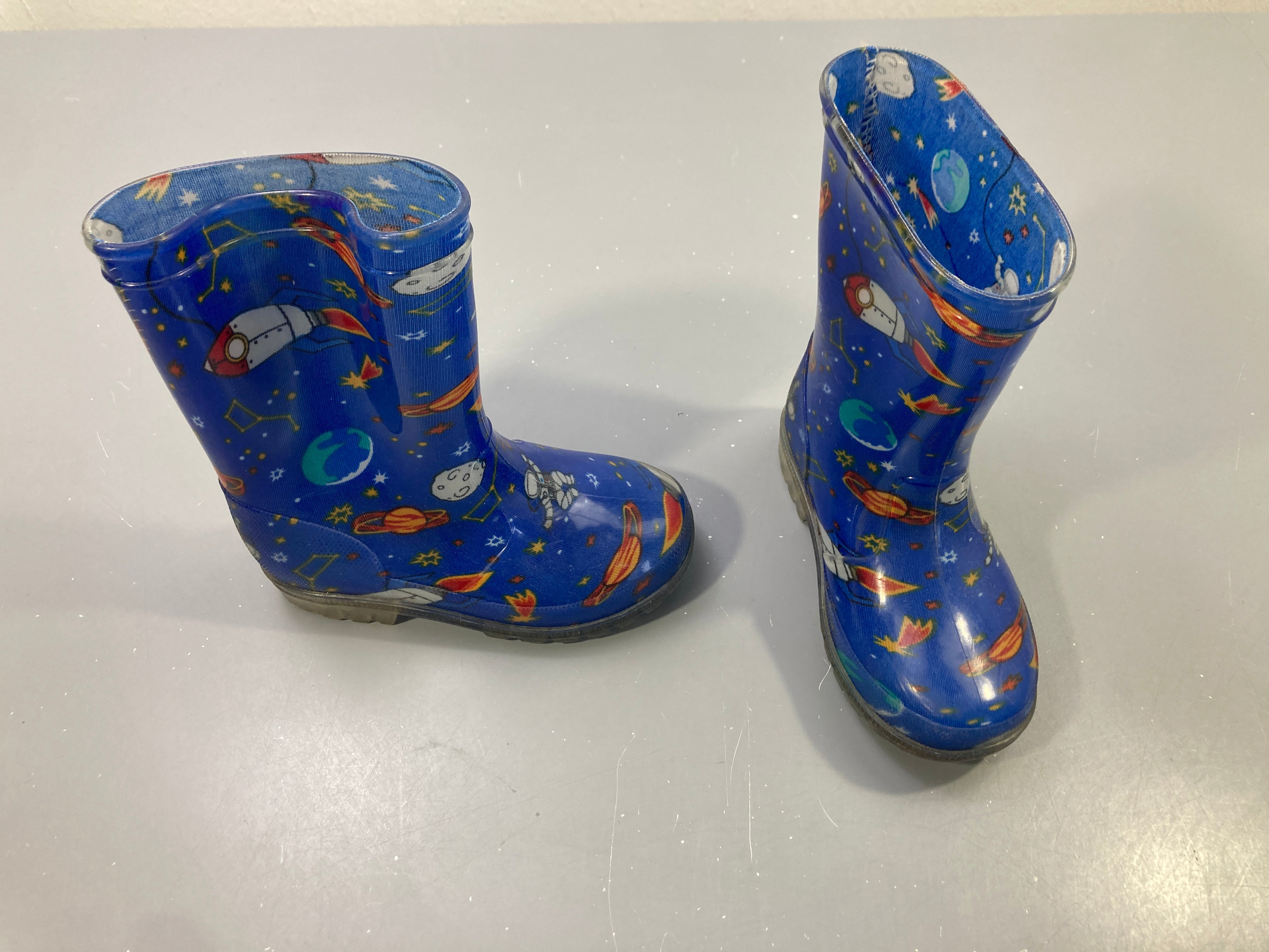 Bottes de pluies lumineuses bleues aux motifs de l'espace -24/25