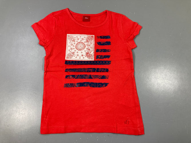 T-shirt m.c rouge, moins cher chez Petit Kiwi