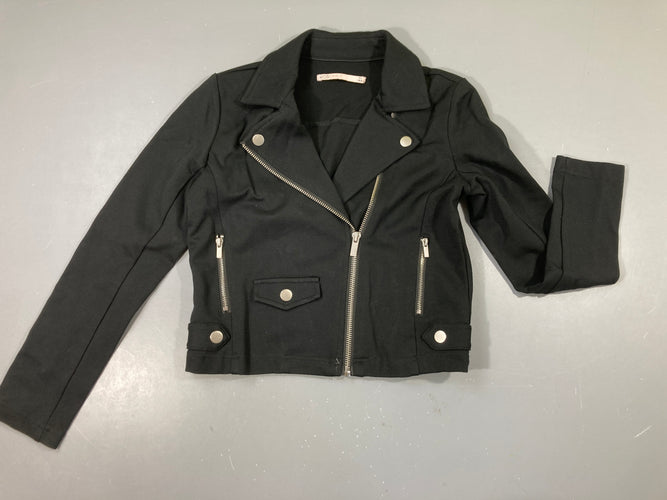 Veste noire style perfecto, moins cher chez Petit Kiwi
