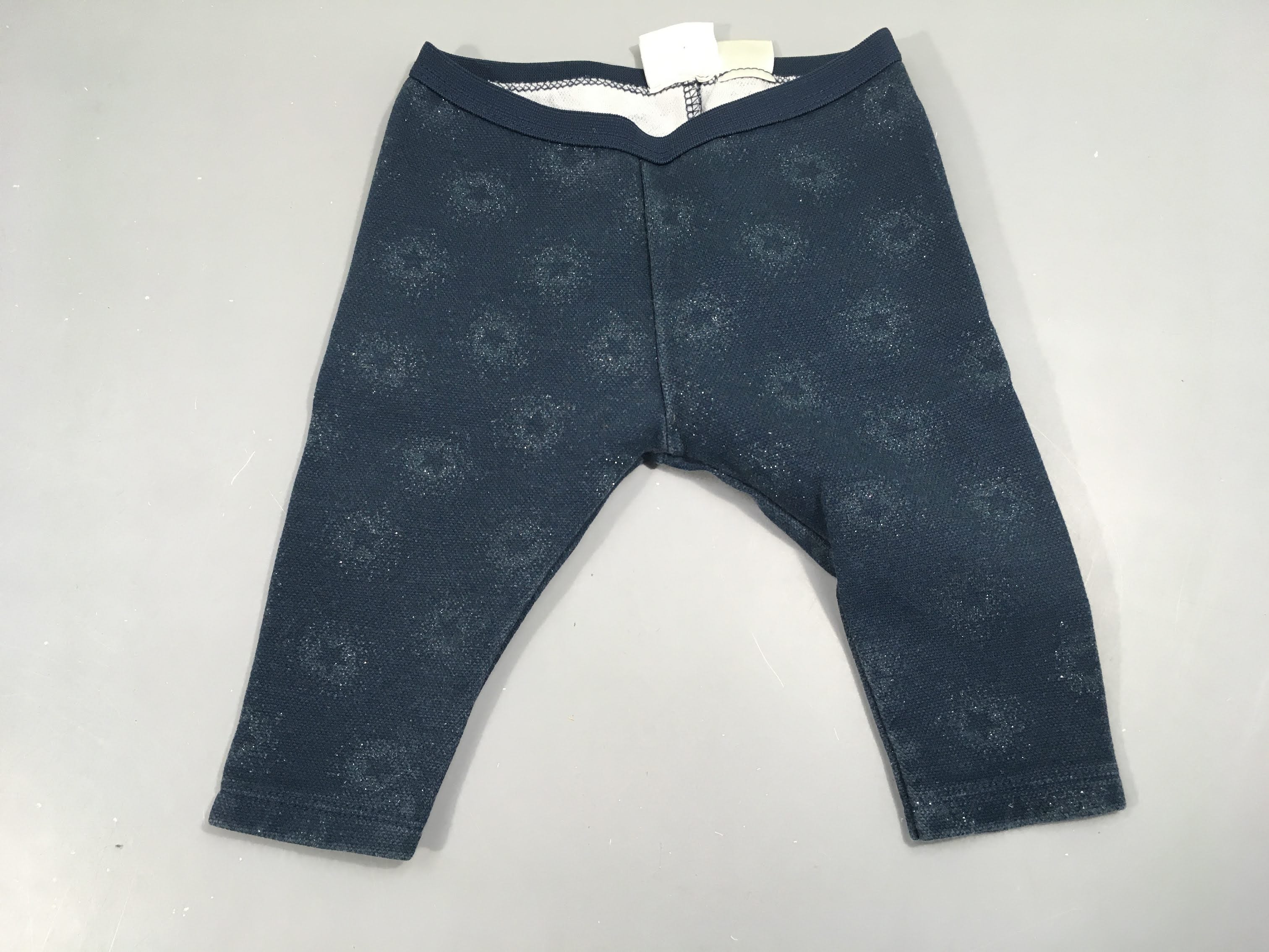 Legging bleu foncé pailleté