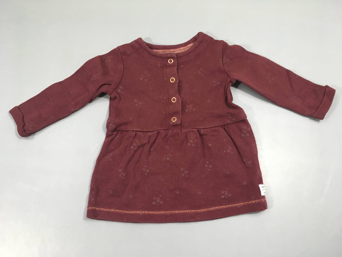 Robe m.l jersey bordeaux, moins cher chez Petit Kiwi