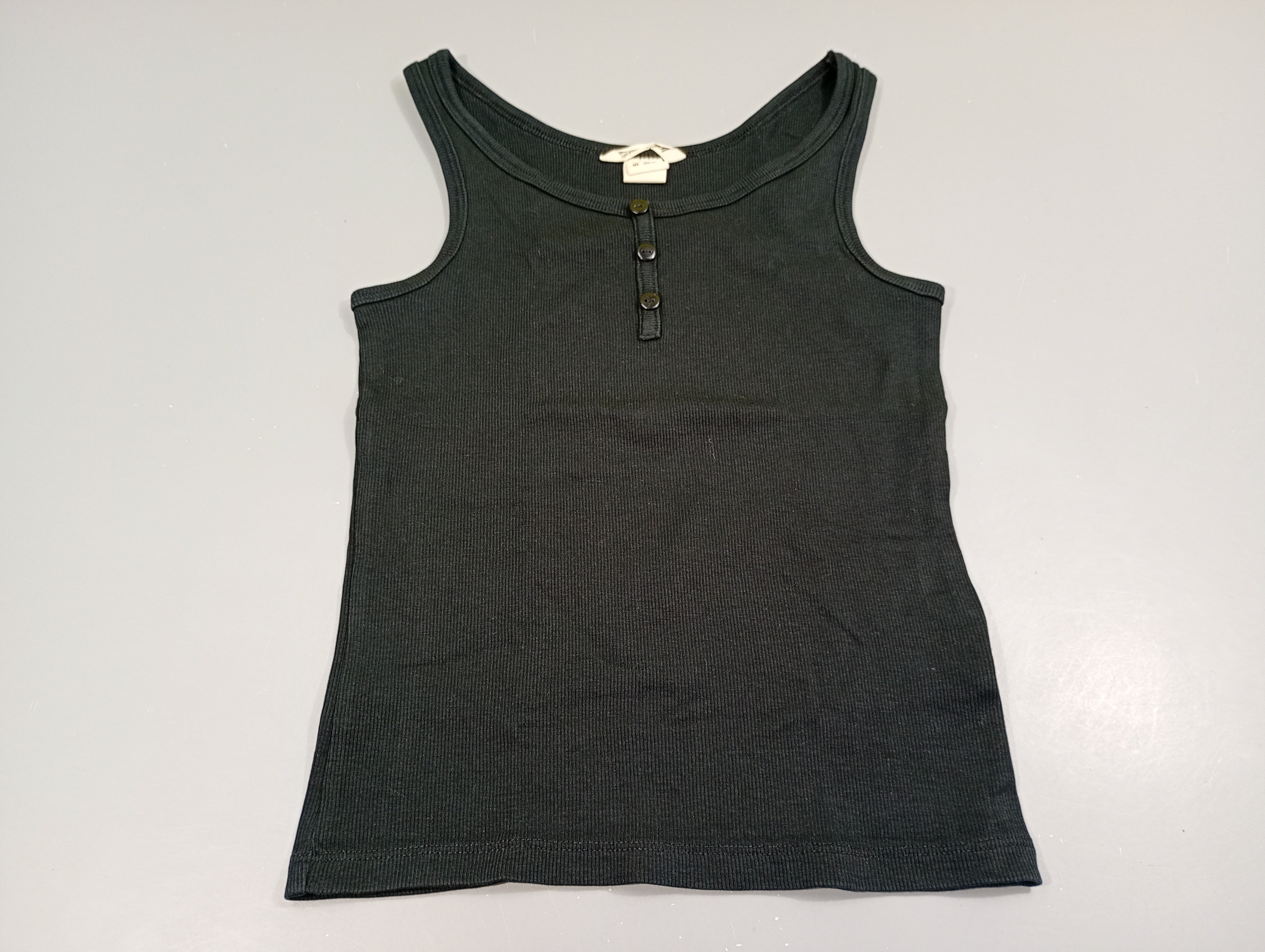 Débardeur côtelé bleu marine