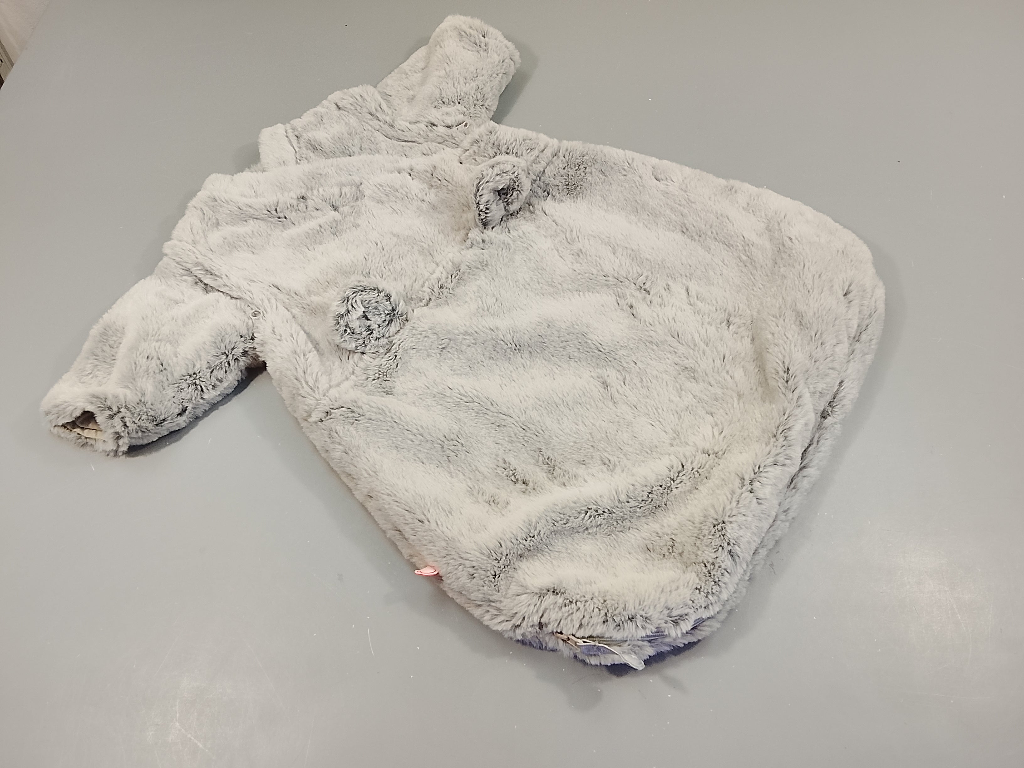 Sac de couchage ml ammovible velours gris , petites oreilles (50-52cm)