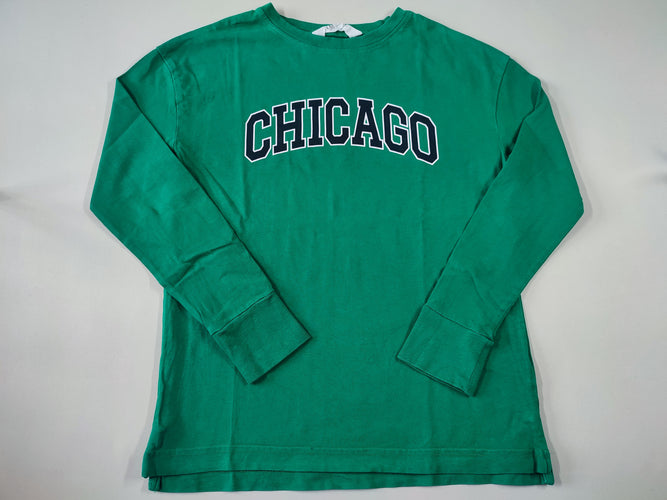 T-shirt m.l vert "Chicago", moins cher chez Petit Kiwi