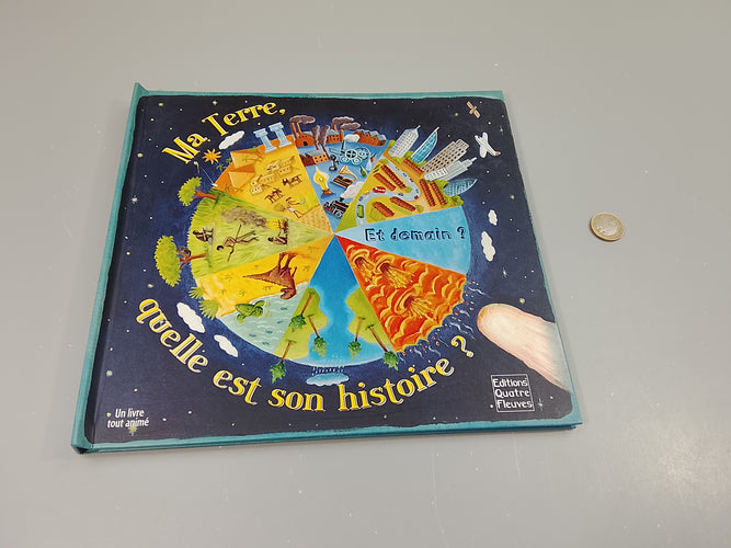 Livre animé, ma terre quelle est son histoire?, moins cher chez Petit Kiwi