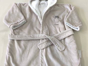 Peignoir velours gris 
