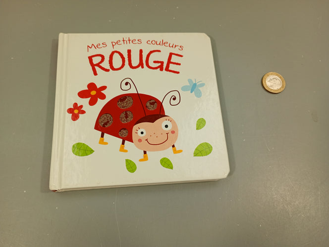 Mes petites couleurs rouge, livre tactile, moins cher chez Petit Kiwi