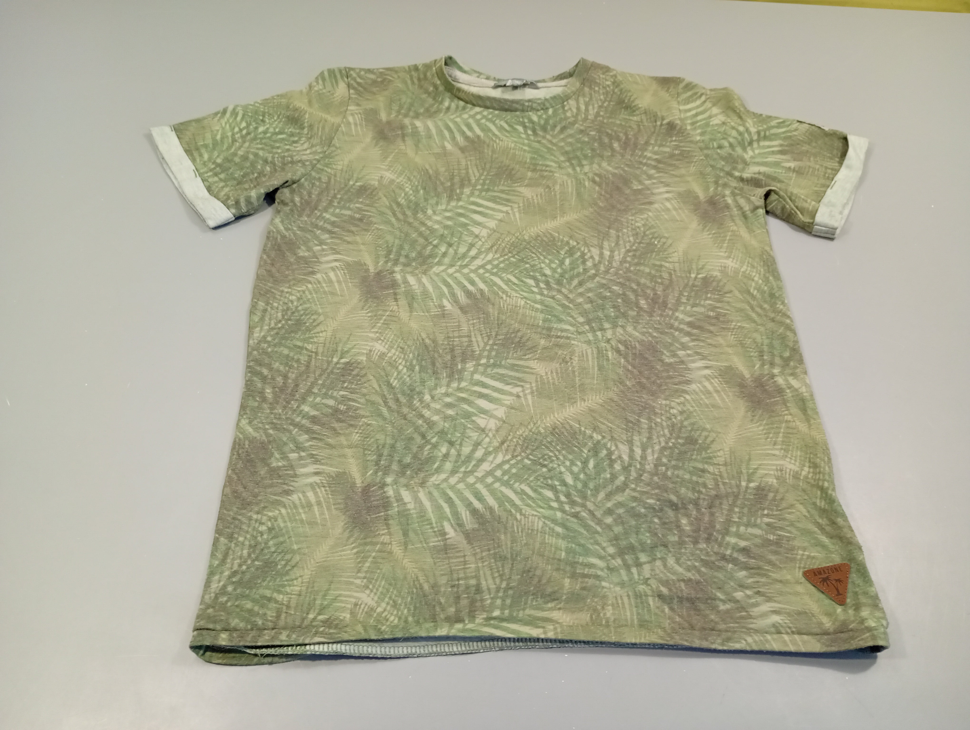 T-shirt m.c vert feuillage