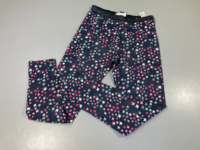 Legging noir avec étoiles roses/bleues, moins cher chez Petit Kiwi