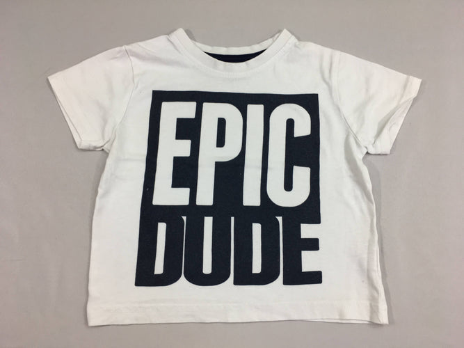 T-shirt m.c blanc epic, moins cher chez Petit Kiwi