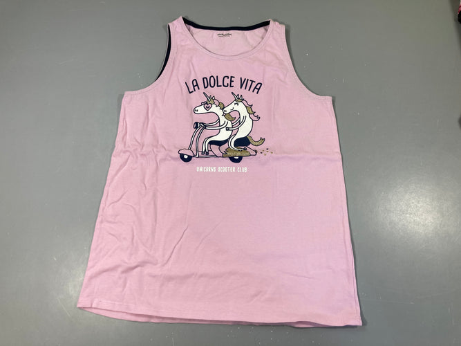 T-shirt s.m rose pâle dolce vita licornes, moins cher chez Petit Kiwi