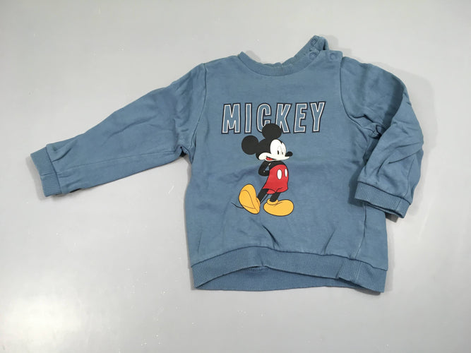 Sweat mickey bleu, moins cher chez Petit Kiwi