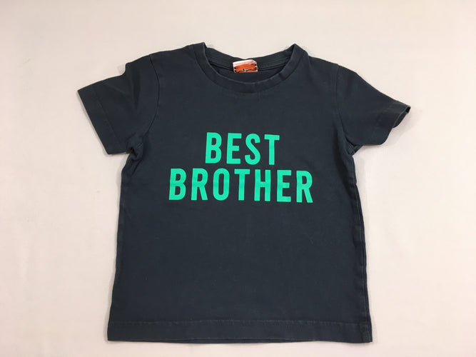 T-shirt m.c bleu foncé best brother, moins cher chez Petit Kiwi