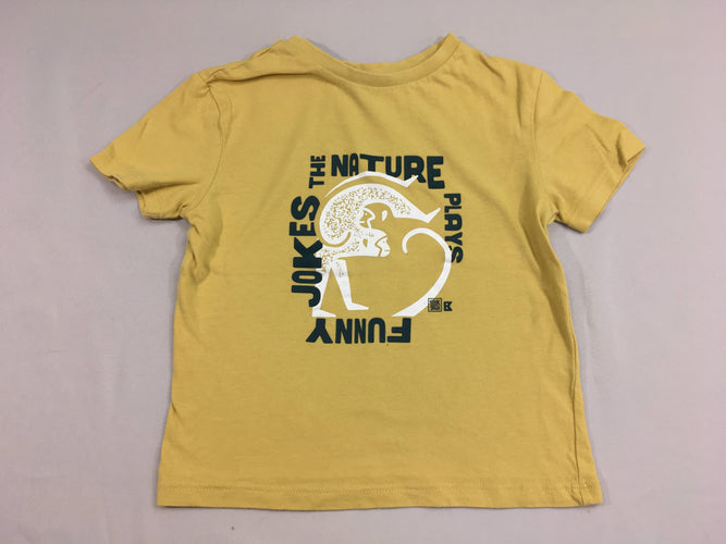 T-shirt m.c jaune the nature, moins cher chez Petit Kiwi