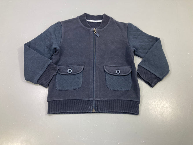 Gilet zippé, 2 poches, moins cher chez Petit Kiwi